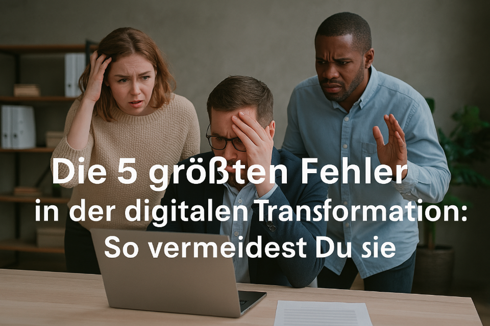 Die 5 größten Fehler in der digitalen Transformation: So vermeidest Du sie