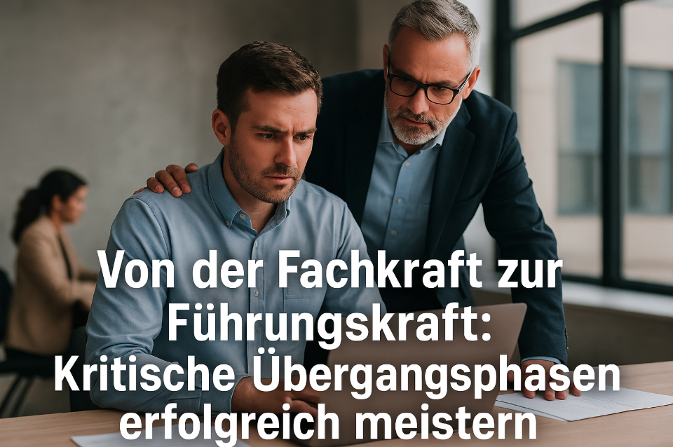 Von der Fachkraft zur Führungskraft: Kritische Übergangsphasen erfolgreich meistern