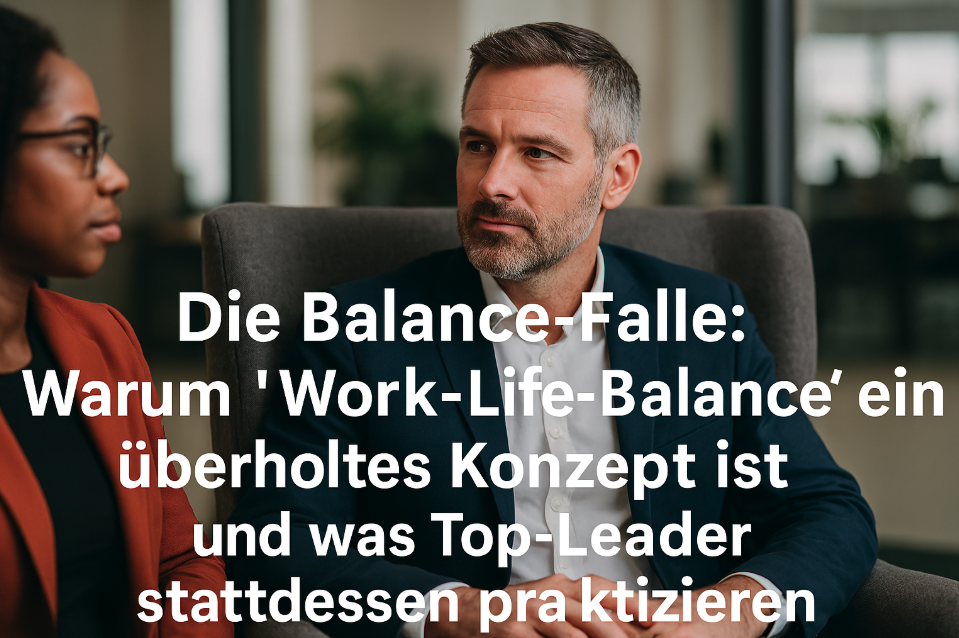 Die Balance-Falle: Was Top-Leader statt Work-Life-Balance praktizieren
